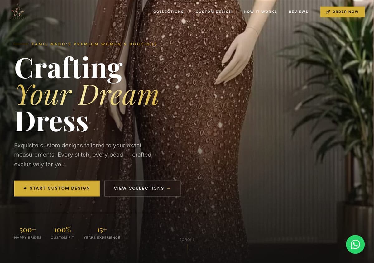 Star Designs website preview